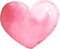 Soft pink watercolor heart on a muted rose background, symbolizing compassion, love, and emotional wellness.